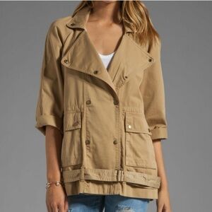 Current Elliott Military Inspired Infantry Jacket in Dune Size 0/XS